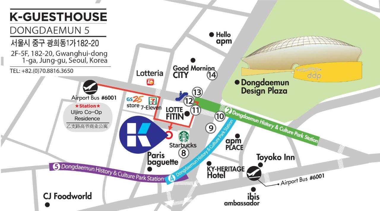 K-Guesthouse Dongdaemun 5 ソウル特別市 エクステリア 写真